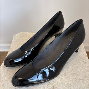 Stuart Weitzman Black Patent Leather Heels